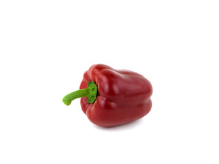 Red peppers on a white background