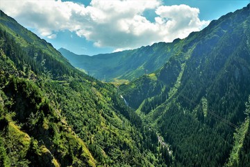 Fototapeta premium landscape of the Fagaras mountains Romania