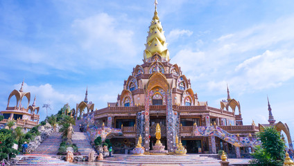 PETCHABUN, Thailand.- 08 SEP,2019 : Wat Phra That Pha Son Kaew at Khao Kho Petchabun Thailand.