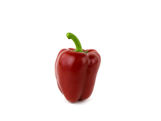 Red peppers on a white background