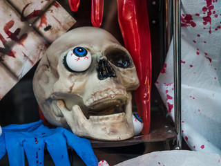 Skull with eye