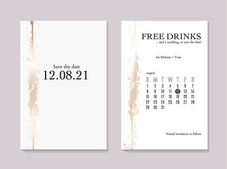 Elegant Save the date gold luxury wedding textures. Glitter foil marble texture. Beautiful rose gold backgrounds for advertising, poster, invitations, wallpaper, textile, typography