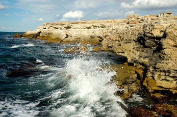 Rocky coast of the Black Sea