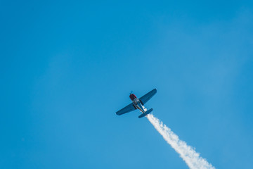 Démonstration des 9 alphajets de la patrouille de France