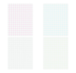 Notebook graph paper texture background. Vector illustration image.