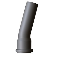 Plastic sewer pipe grey on white background, isolated. 3D rendering of excellent quality in high resolution. It can be enlarged and used as a background or texture.