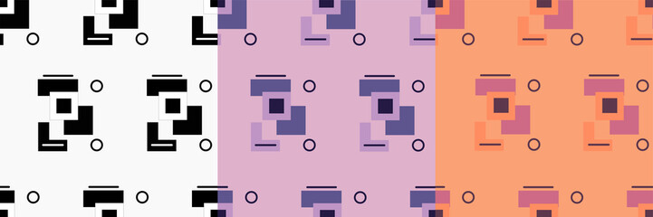 background of geometric shapes in different colors