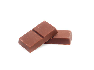 chocolate on isolated white background