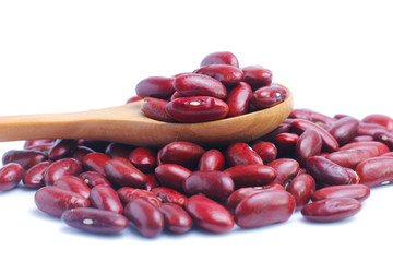 Red bean isolated on white background