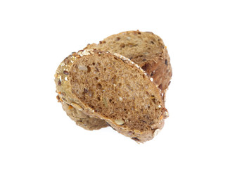 Bread isolated on white background