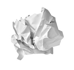 paper ball crumpled garbage trash mistake