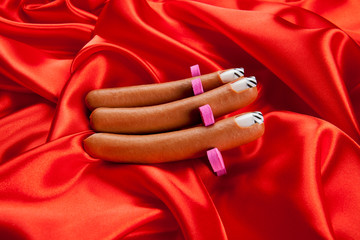 sausage french manicure