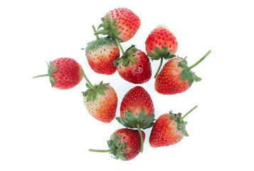 strawberry isolated on white
