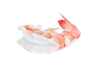 Shrimp isolated on the white background