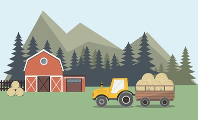 Agriculture And Farming, Farmland Countryside Landscape