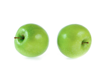 green apple isolated on white