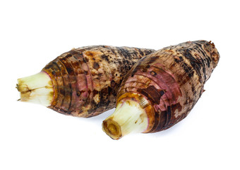 taro isolated on white background