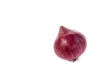 red onion isolated on the white background