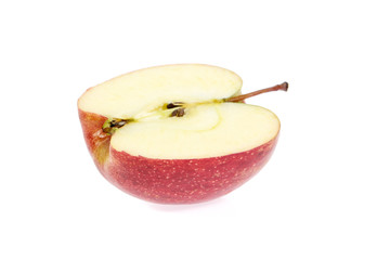 red apple isolated on white