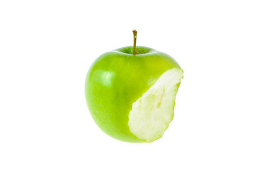 green apple isolated on white