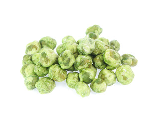 dry peas isolated on a white background