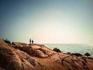 man on the beach