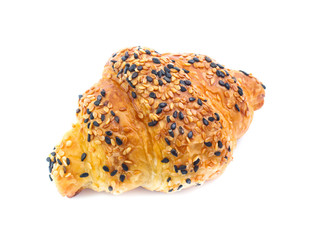 Croissant isolated on white background
