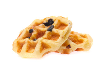 waffles isolated on white background