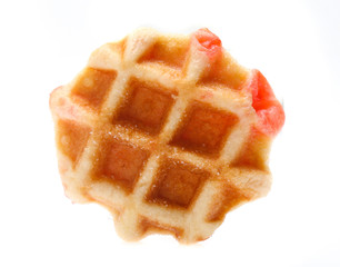 waffles isolated on white background