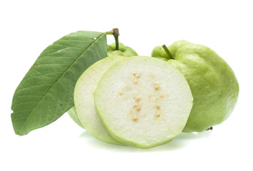 Fresh guava isolated on a white background