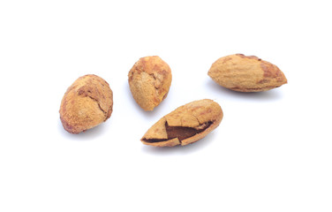 Almond isolated on white background