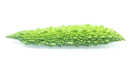 Bitter gourd on white background