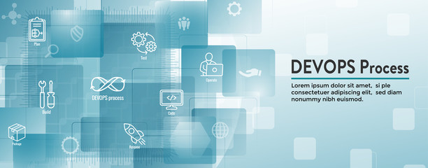 DevOps Icon Set - Dev Ops Web Header Banner