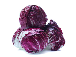 Obraz premium Radicchio, red salad isolated on white background