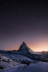 Fototapeta na wymiar Matterhorn - Under the stars