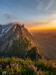 Fototapeta na wymiar Summervibes in Switzerland - Sunset