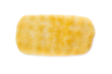 Rice cracker on white background