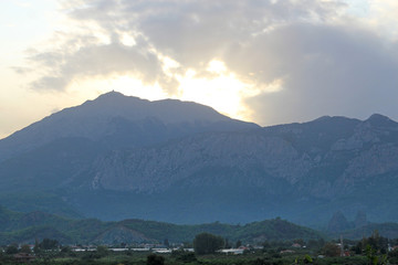 Night view of Tahtala mountain