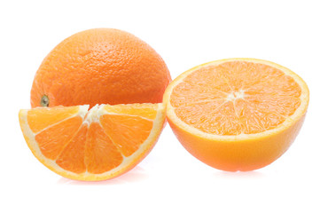 Orange fruit  isolated on white background