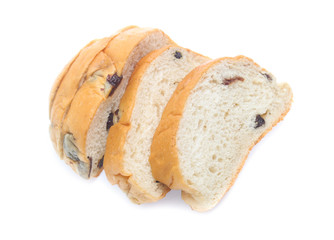 Sliced bread isolated on a white background