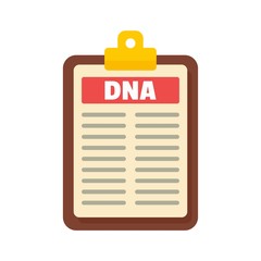 Dna checkboard icon. Flat illustration of dna checkboard vector icon for web design