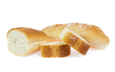 Bread isolated on white background