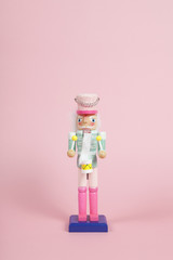 Colorful pink nutcracker