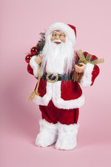 Santa Claus pink background