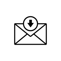 message - envelope icon vector design template