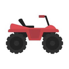 Dirtbike icon. Flat illustration of dirtbike vector icon for web design