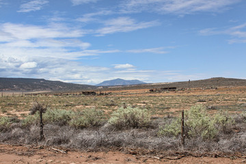 Panoramic view of a ranch in Utah.