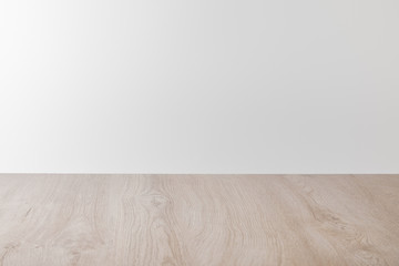 wooden surface isolated on grey with copy space