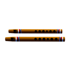 Musical Instrument - Flutes - Cartoon Vector Image