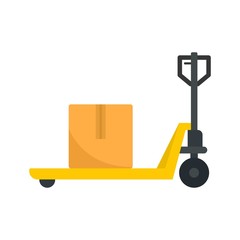 Warehouse lift icon. Flat illustration of warehouse lift vector icon for web design